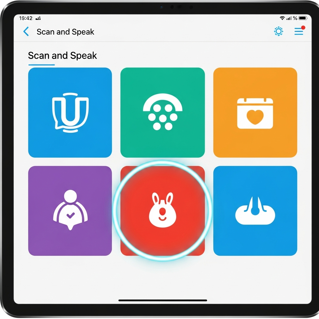 SenseMyo AAC Scan and Speak Interface