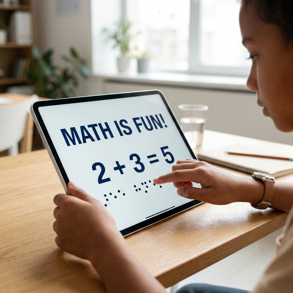 VIBE Apps for Braille STEM Learning